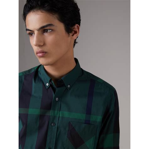 burberry button down men|Burberry collar shirt men's.